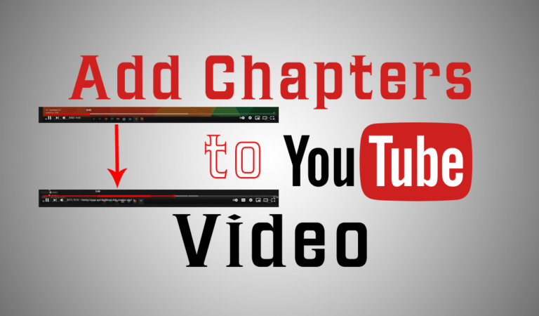 Upload chapters to YouTube movies simply for just right